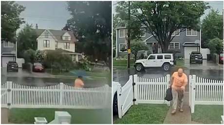 VIDEO: Un rayo impacta a un hombre cuando salía de su casa y sobrevive casi ileso