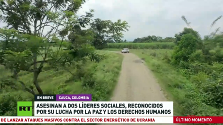 Asesinan en Colombia a dos líderes sociales reconocidos por su lucha por la paz y los derechos humanos