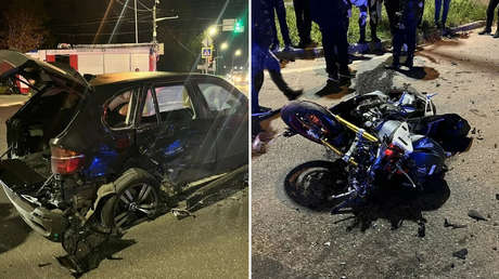 FUERTE VIDEO: El repentino giro de un automóvil que le costó la vida a un motociclista