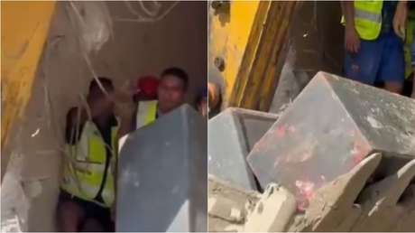 VIDEO: Rescatistas nepalíes recuperan dos cajas fuertes con un millonario tesoro dentro