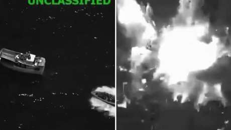 VIDEO: Ecuador y EE.UU. hunden una embarcación vinculada al narcotráfico