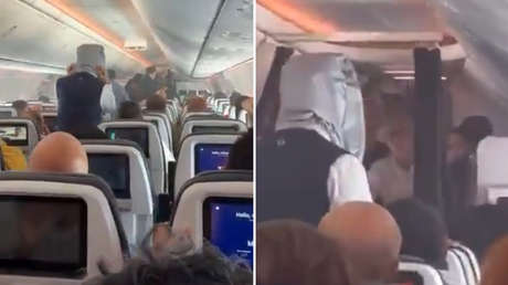 VIDEO: Una batería externa explota en pleno vuelo y desata tensión entre los pasajeros