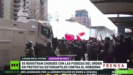 Se registran choques con las fuerzas del orden durante protestas estudiantiles contra el Gobierno en Chile