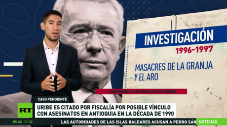 Álvaro Uribe comparece ante la Fiscalía colombiana por su posible vínculo con asesinatos en los años 90