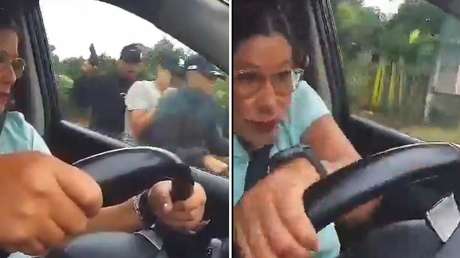 'Agallas de acero': Mujer evita un robo en medio de balazos con un escape de película (VIDEO)