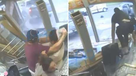 VIDEO IMPACTANTE: Asaltantes usan un auto como ariete contra una joyería con clientes dentro