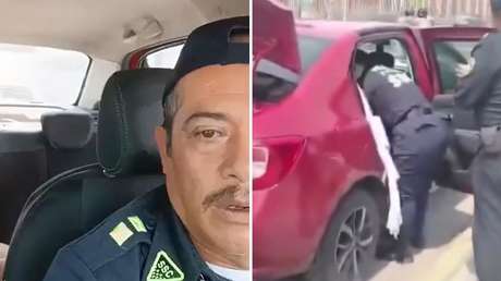 Policía salva a mujer en labor de parto luego de que su taxista entrara en pánico en plena vía (VIDEO)
