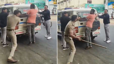 "Para dar ejemplo": brutal paliza de un policía a un detenido por asesinato (VIDEO)