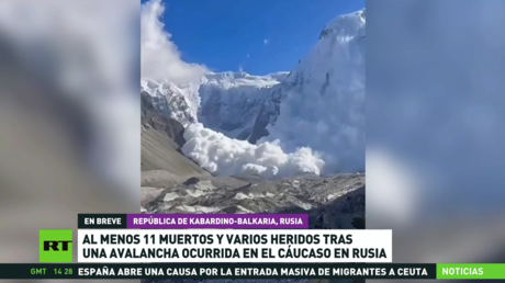 Al menos 11 muertos y varios heridos en Rusia tras una avalancha en el Cáucaso