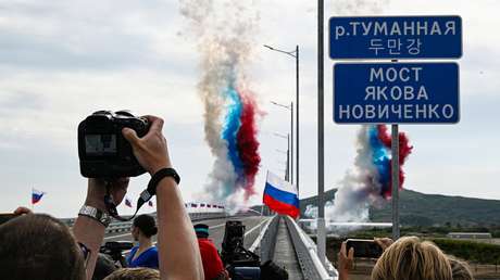 VIDEO de la inauguración del primer puente vehicular que une a Rusia y la RPDC