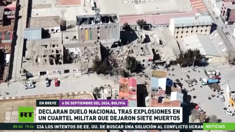 Declaran duelo nacional en Bolivia tras explosiones en un cuartel militar