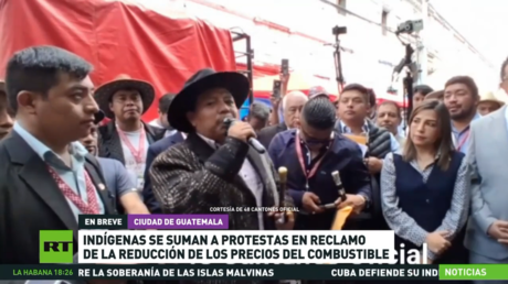 Indígenas se suman a protestas por los elevados precios del combustible en Guatemala