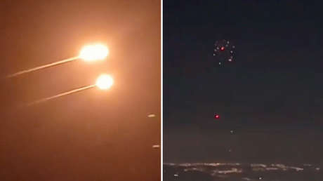 VIDEO: Misiles iraníes en el cielo de Jordania