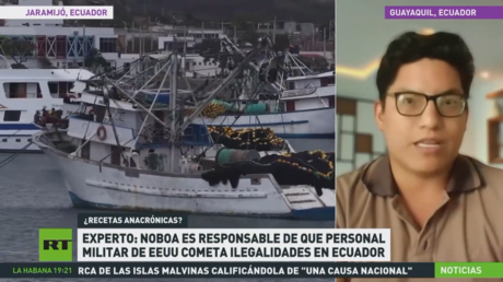 Experto: Noboa es responsable de que personal militar de EE.UU. cometa ilegalidades en Ecuador