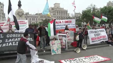 "Fuera yanquis": Protestan en Perú contra la visita de Marco Rubio (VIDEO, FOTOS)