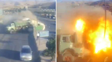 Tragedia en Irán: 11 muertos tras la explosión de un camión cisterna (VIDEO)