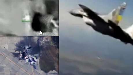 Así destrozó un dron ruso un MiG-29 ucraniano (VIDEO)