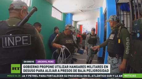 Gobierno de Perú propone utilizar hangares militares en desuso para alojar a presos de baja peligrosidad