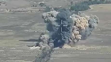 VIDEO: Aviones rusos arrasan posiciones ucranianas con bombas de 250 kg