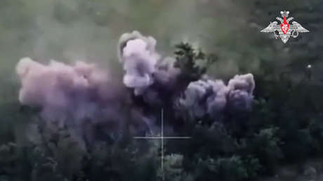 VIDEO: Obús ruso destroza centros de control y depósitos ucranianos