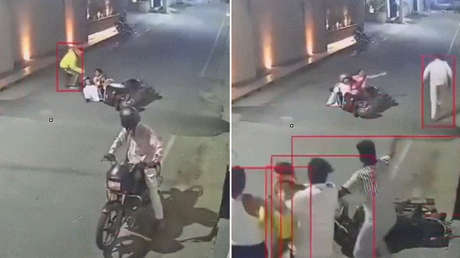 Cuando el equilibrio se pierde, la tentativa de robo también se viene abajo (VIDEO)