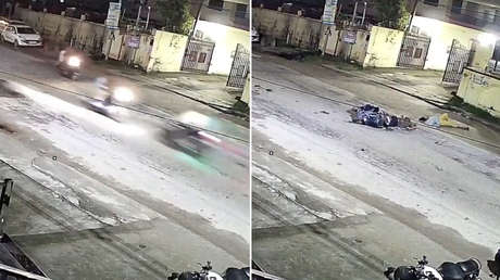 Van directo uno contra el otro: BRUTAL choque entre una moto y un 'scooter' (VIDEO)