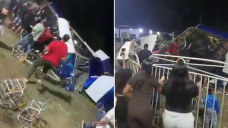 Colapso de sillas voladoras deja varios heridos en un parque de atracciones (VIDEOS)