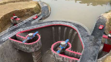 Construye su propia hidroeléctrica y consigue algo sorprendente usando solo agua de un río