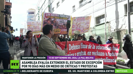 La Asamblea Legislativa de Bolivia evalúa prorrogar el estado de excepción por 90 días más en medio de críticas y protestas