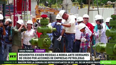 Residentes exigen medidas a Noboa ante derrames de crudo por acciones de empresas petroleras