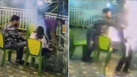 VIDEO: Joven sufre graves quemaduras durante un asado en su luna de miel