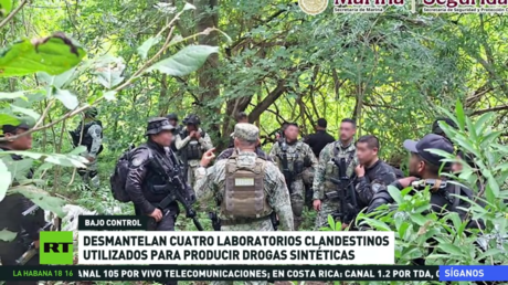 Desmantelan en México laboratorios clandestinos utilizados para producir drogas sintéticas