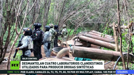 Desmantelan en México 4 laboratorios clandestinos utilizados para producir drogas sintéticas