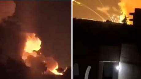 VIDEOS: Fortísima explosión en un depósito de municiones en Siria