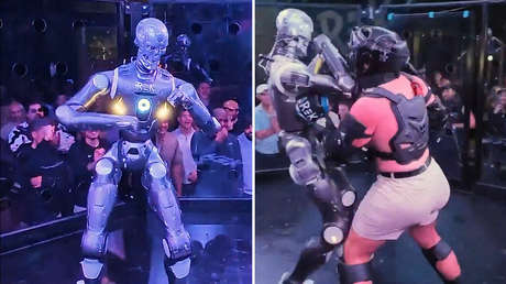 Primer combate BRUTAL entre un humano y un robot al estilo Terminator (VIDEO)
