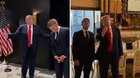 VIDEOS: Trump le muestra a Macron su 'mini-Versalles'
