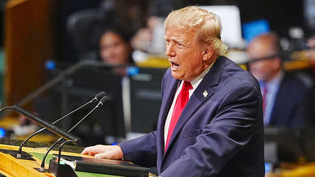 Trump arremete contra reporteros que "armaron escándalo" durante su discurso en la ONU
