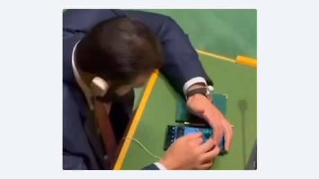 VIDEO: Este presidente ignora el discurso de Erdogan en la Asamblea de la ONU para ver 'reels'