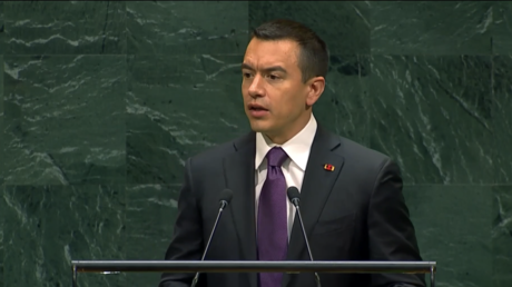 EN VIVO: Noboa habla en la ONU con la estela de los polémicos bombardeos de EE.UU. en el Pacífico