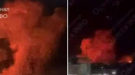 Odesa arde tras posible impacto (VIDEOS)
