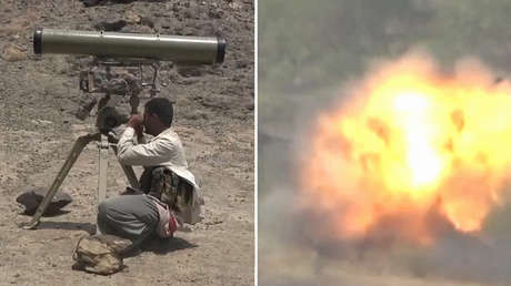 Hutíes exhiben maestría destructora contra blindados saudíes al oeste de Yemen (VIDEO)