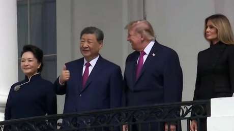 Xi elogia con un gesto la ceremonia de bienvenida en la Casa Blanca (VIDEO)