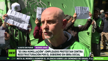 Trabajadores protestan en Argentina contra la reestructuración de una obra social