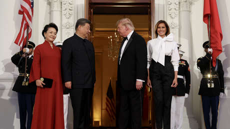 VIDEO: Trump recibe a Xi Jinping en la Casa Blanca para una cena de Estado