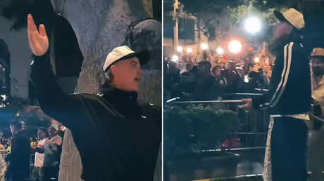 VIDEO: Robbie Williams canta en la calle ante sus fans tras la cancelación de su 'show' en Lima