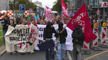 Alumnos alemanes protestan en masa contra los planes de Berlín de enviarlos a la guerra (VIDEO, FOTOS)