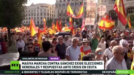 Masiva marcha contra Sánchez exige elecciones generales y respuestas ante la crisis en Ceuta