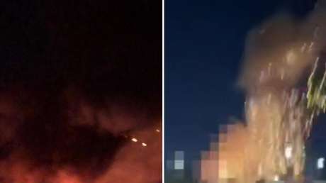 FOTOS y VIDEO de incendio en Kiev tras potentes explosiones