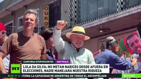 Lula da Silva: No a las injerencias externas en las elecciones, nadie manejará nuestra riqueza