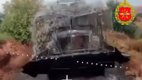 VIDEO: Ejército ruso impide el reabastecimiento de las fuerzas ucranianas con un fuerte golpe